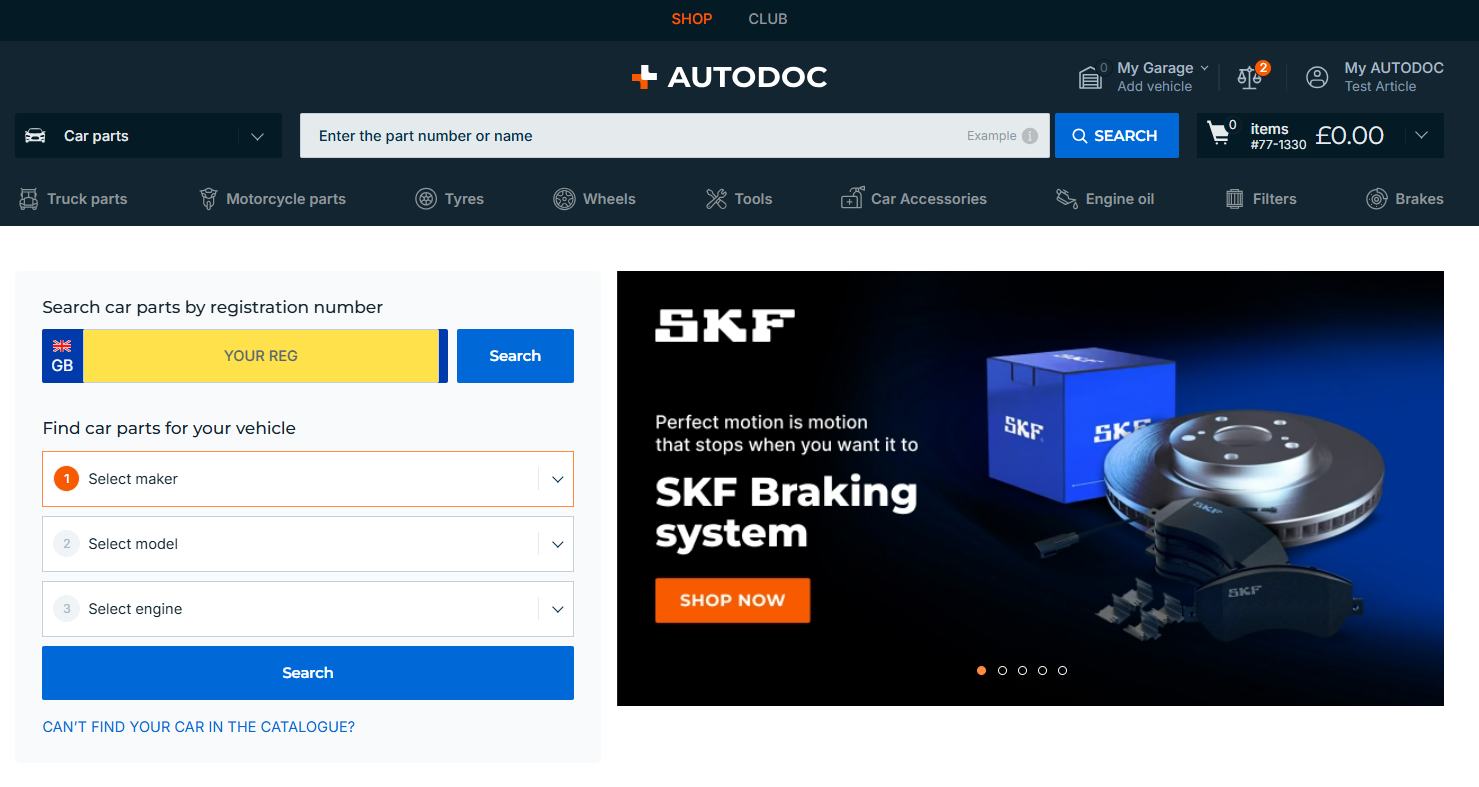 Finding compatible products | Help Center - Autodoc GB